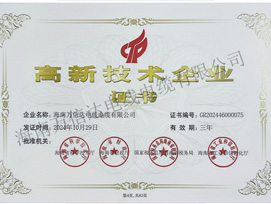 高新技術(shù)企業(yè)證書